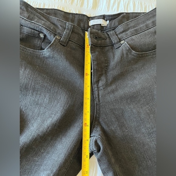 PURE By Alfred Sung Black Jeans Straight Leg Mid-Rise Classic 5 Pocket - Picture 11 of 14